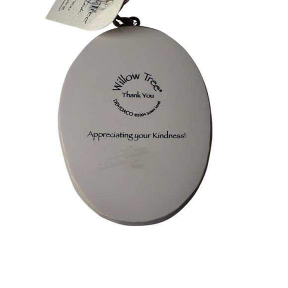 2004 Willow Tree "Thank You" Appreciating Your Kindness! Hanging Ornament Plaque - Picture 9 of 14